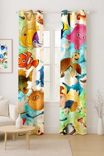 Clown Fish Friends Curtains