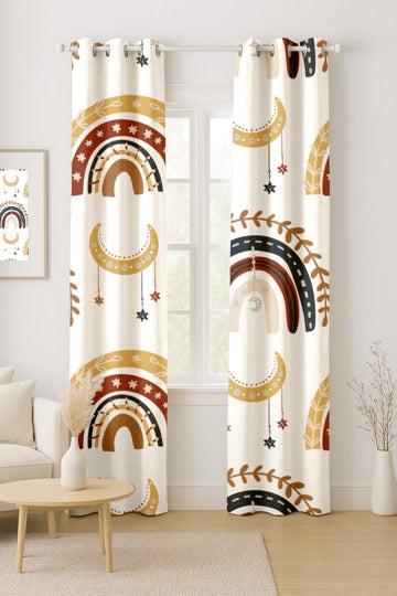 Boho Rainbows Curtains